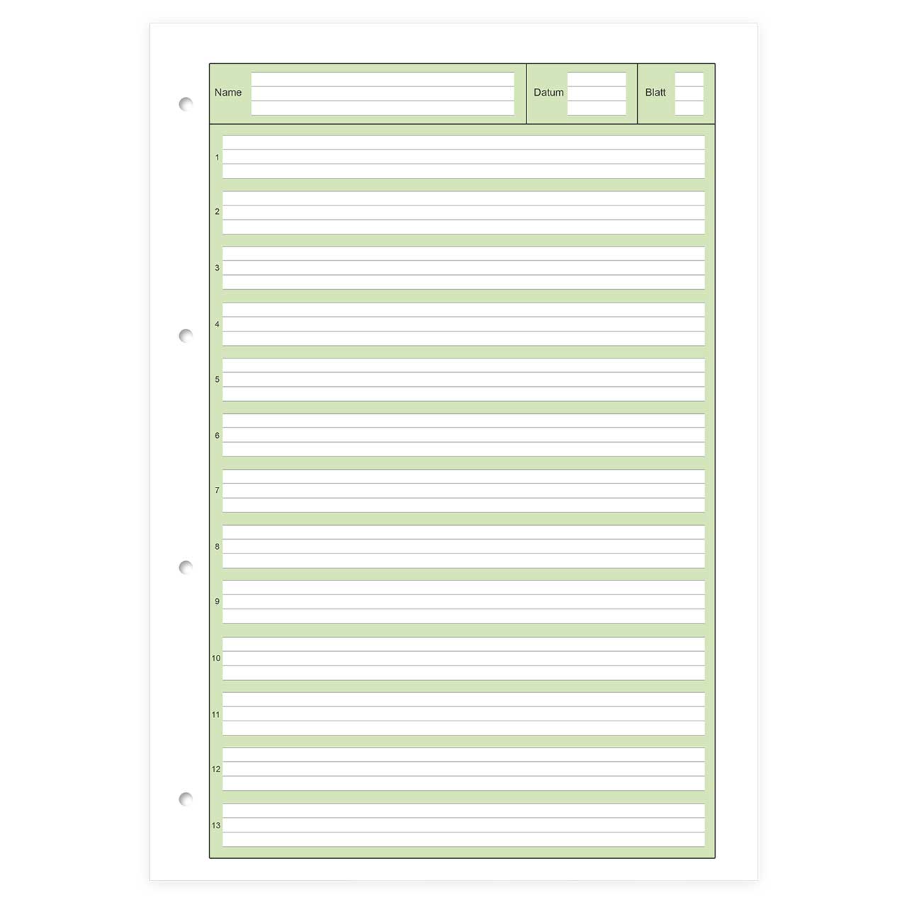 Arbeitsblätterblock liniert 1. Klasse – Lineatur 1, DIN A4