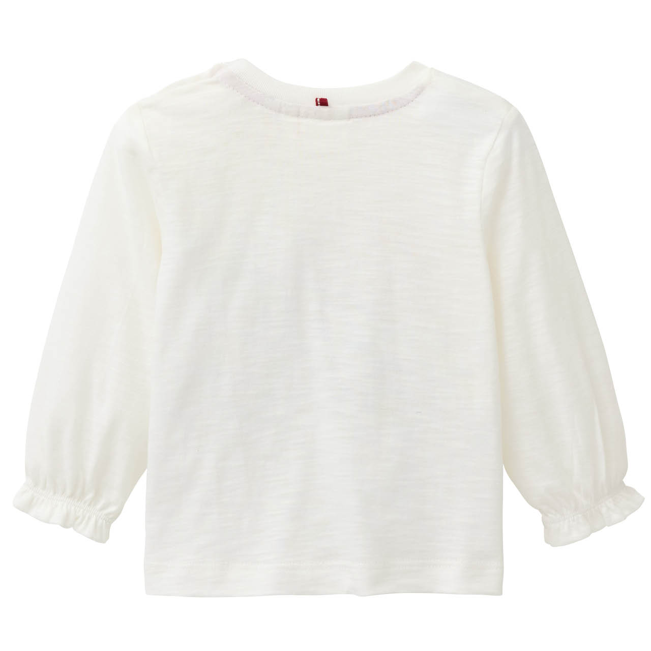 Süßes Langarmshirt Strandtag weiß