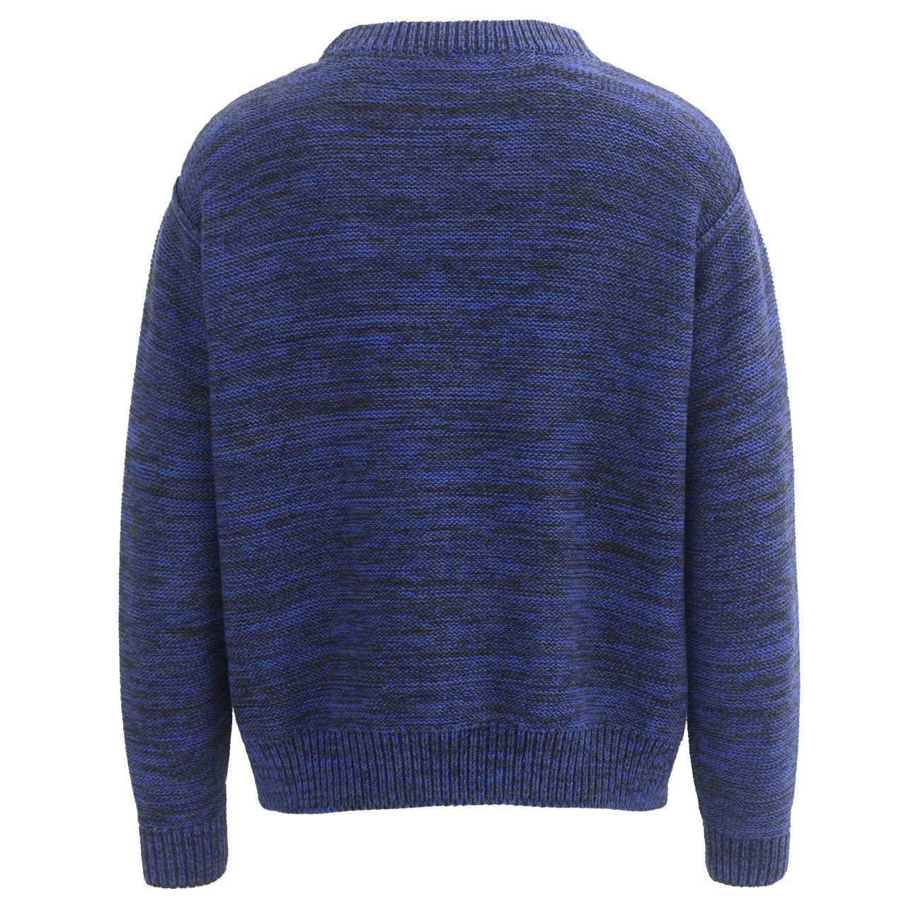 Damen Strick Pullover royalblau meliert