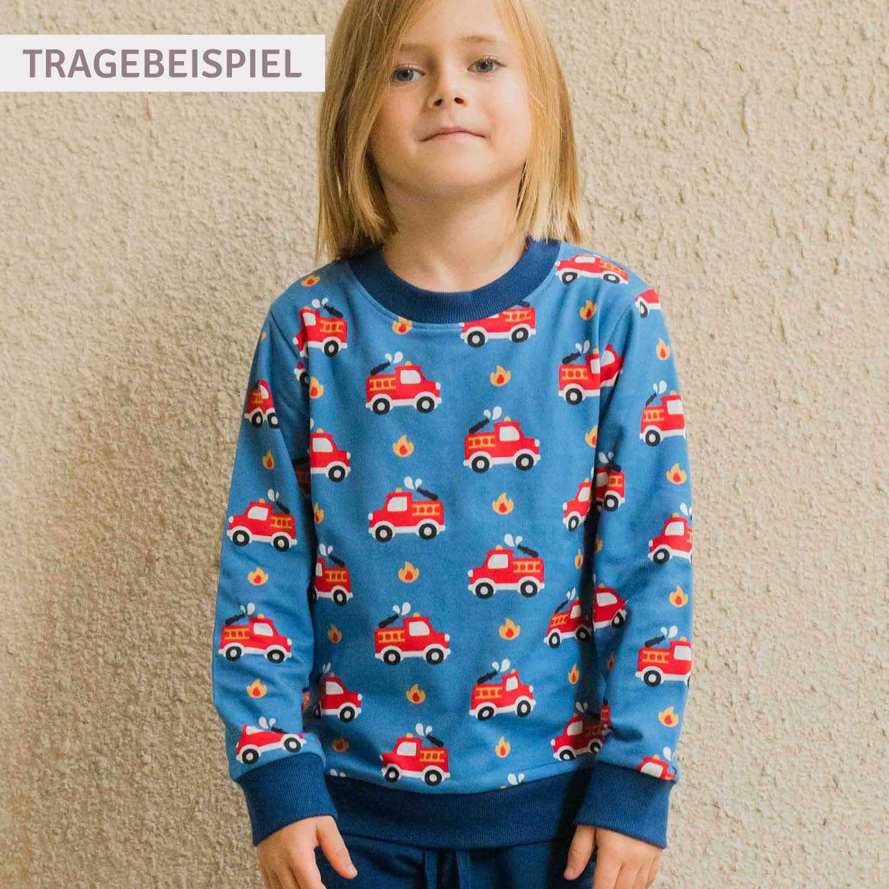 Cooles Sweatshirt gefüttert Regenbogen blau