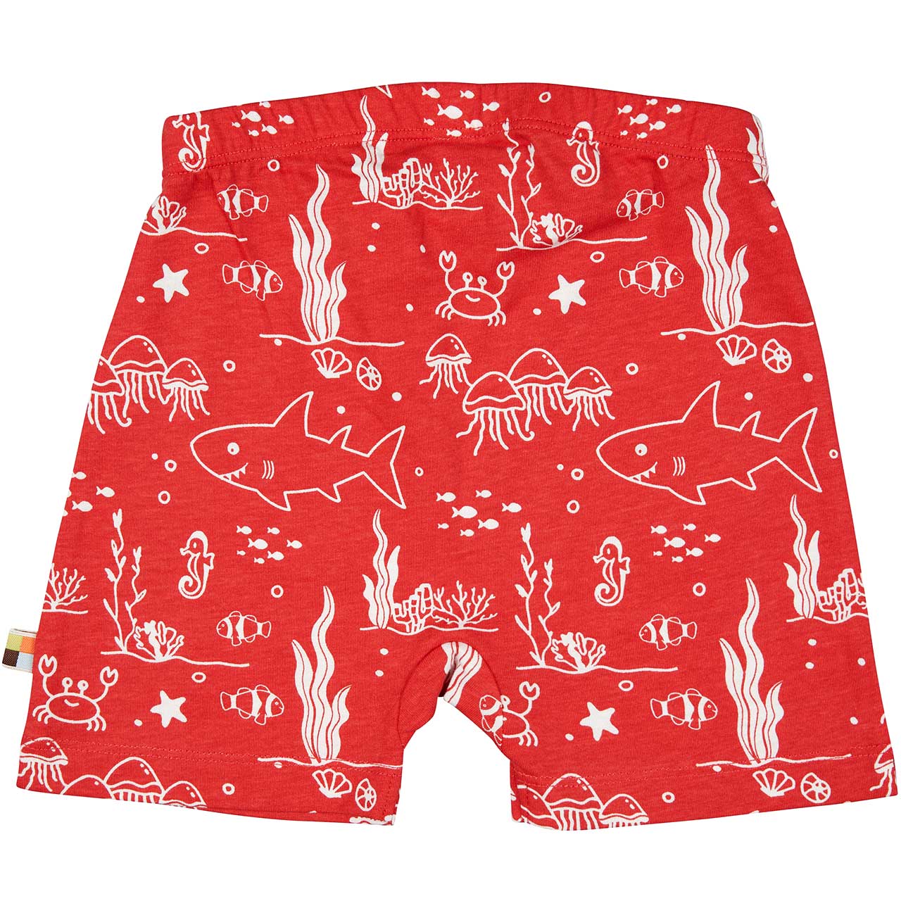 leichte Meereswelt Shorts rot