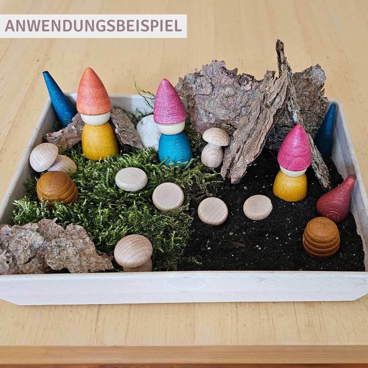 Spiel- & Aufbewahrungsbox mit Deckel  grün