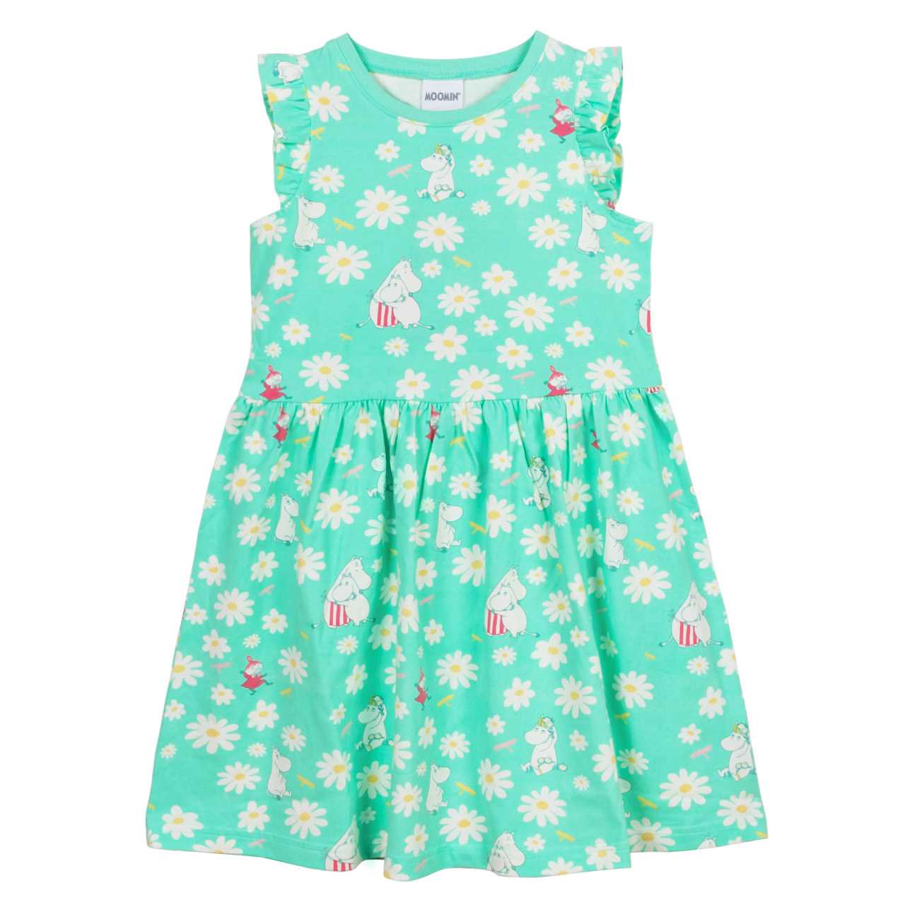 Geblümtes Sommerkleid Mumins mintgrün