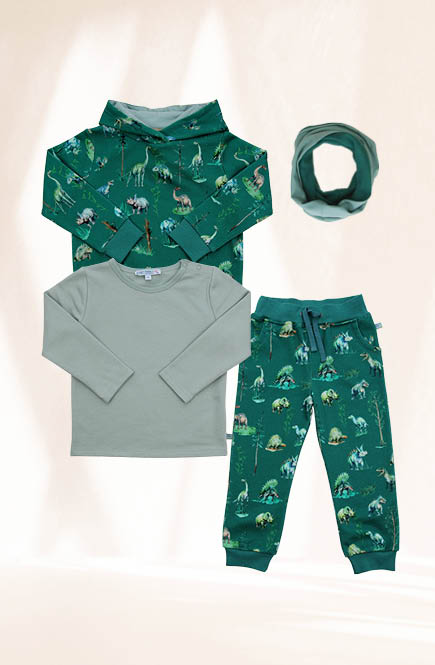 Jogginghose Sweat Dinos smaragdgrün