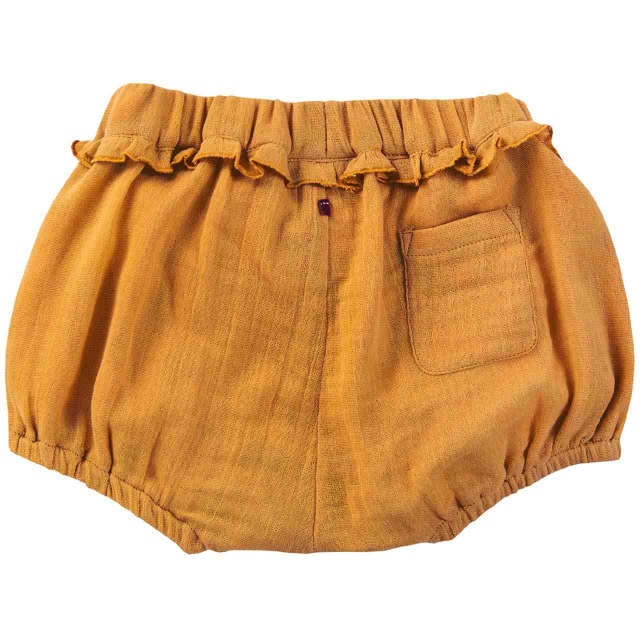 Kurze Musselin Shorts leicht honiggelb