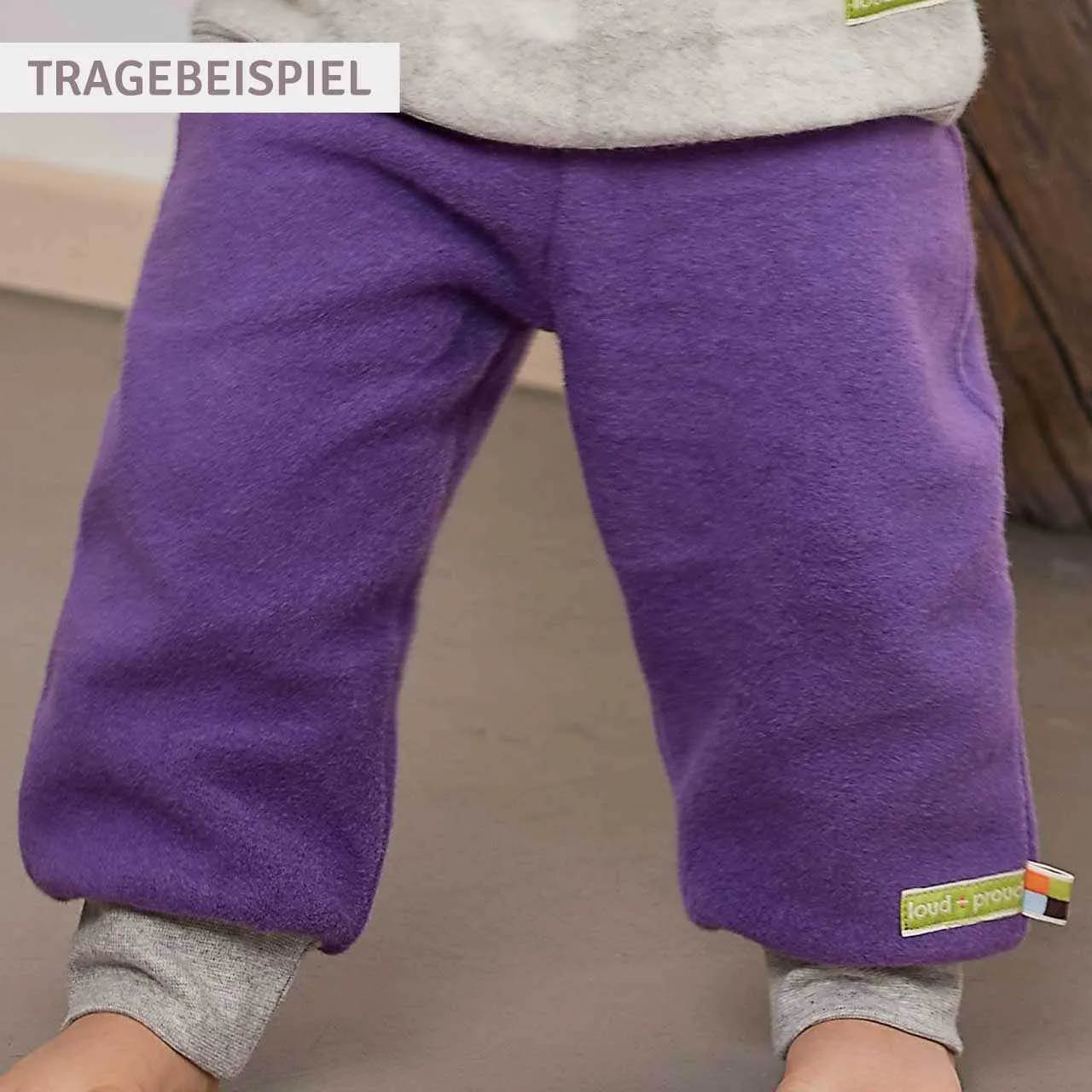 Kuschelige Baumwoll-Fleece Hose altrosa