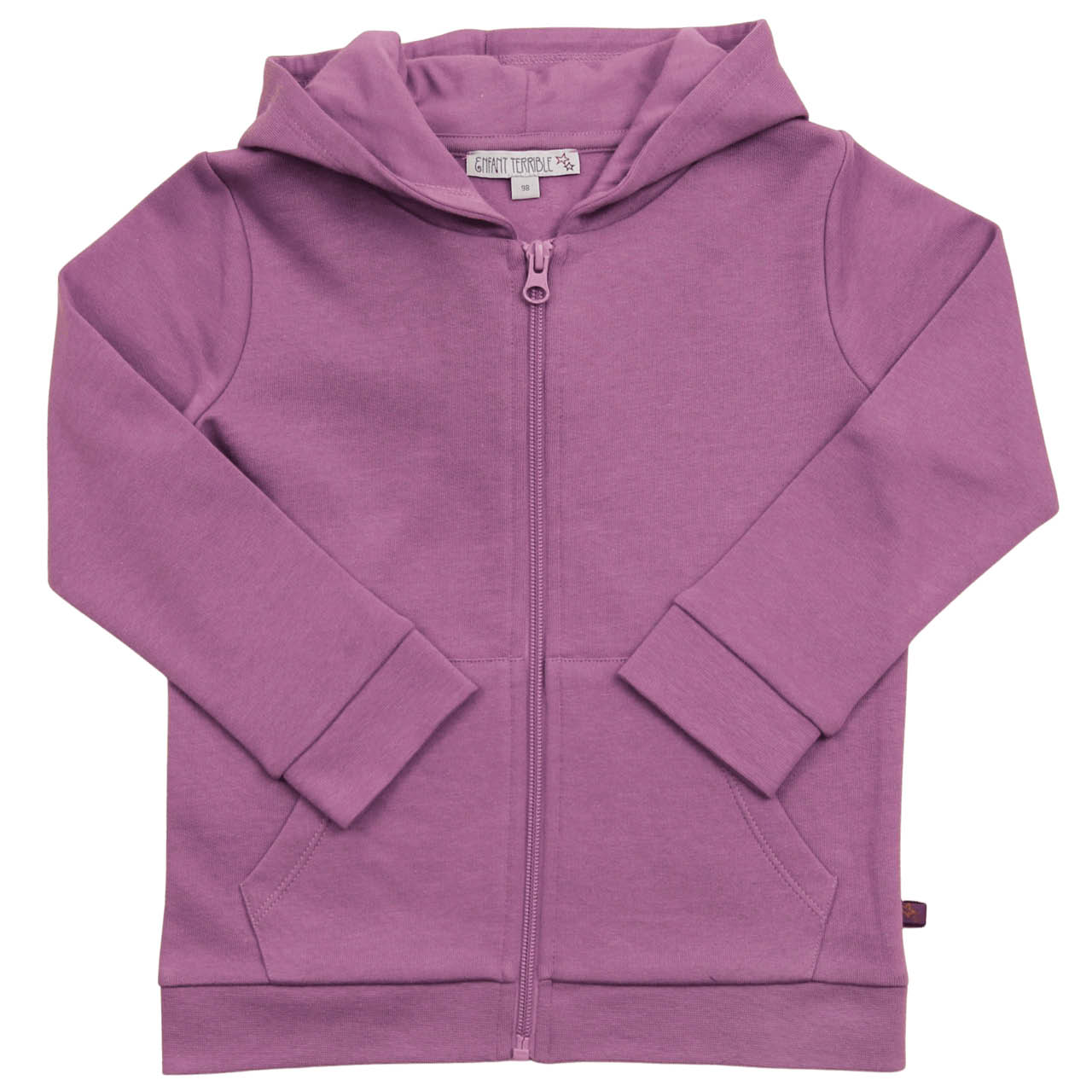 Sweatjacke Zipper violett