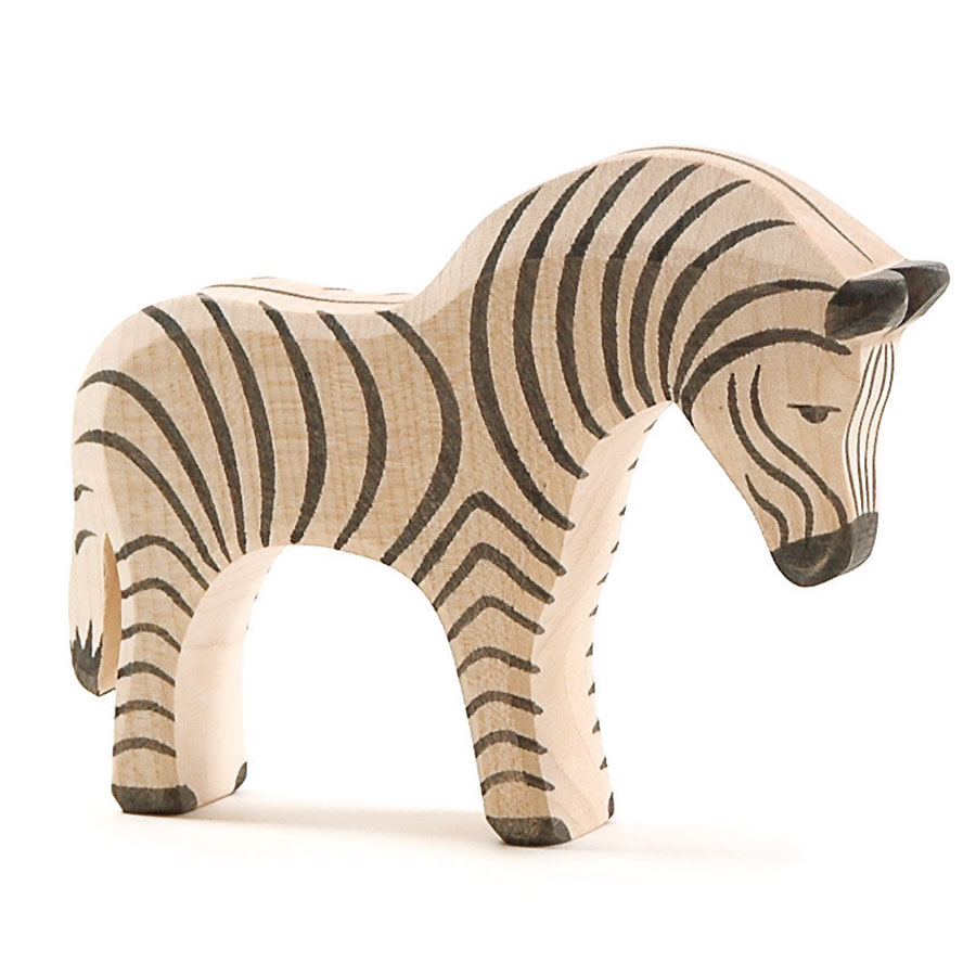 Holzfigur Zebra Holzfigur 12 cm hoch