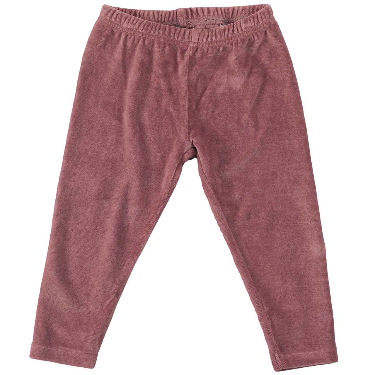 Warme, weiche Velour Leggings dunkles altrosa