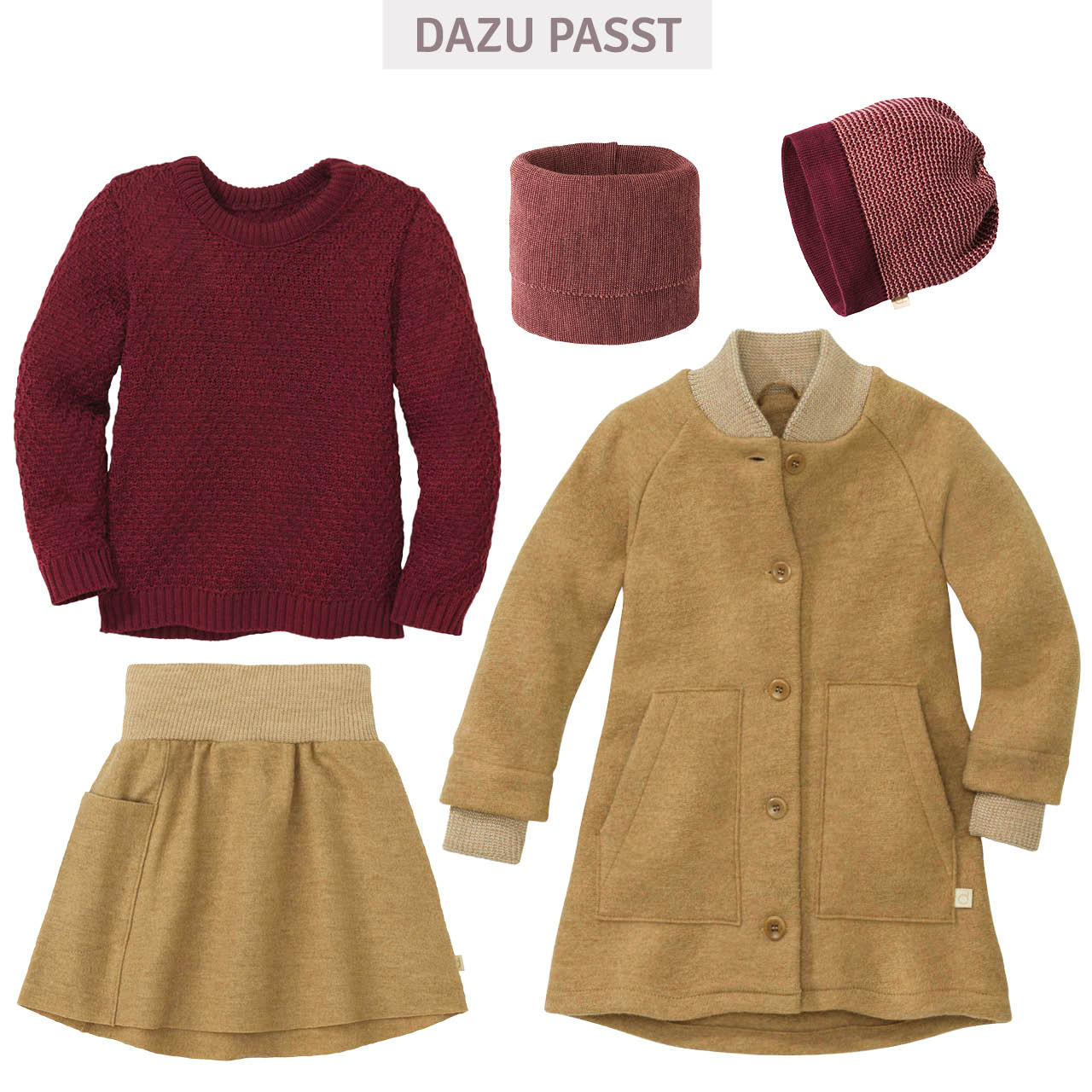 Pullover Zick-Zack Strickmuster cassis