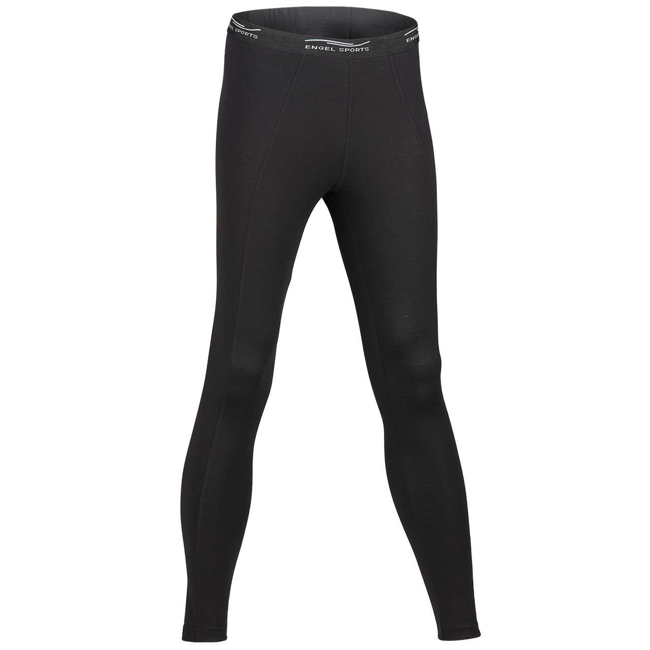 Damen Leggings Wolle Seide schwarz