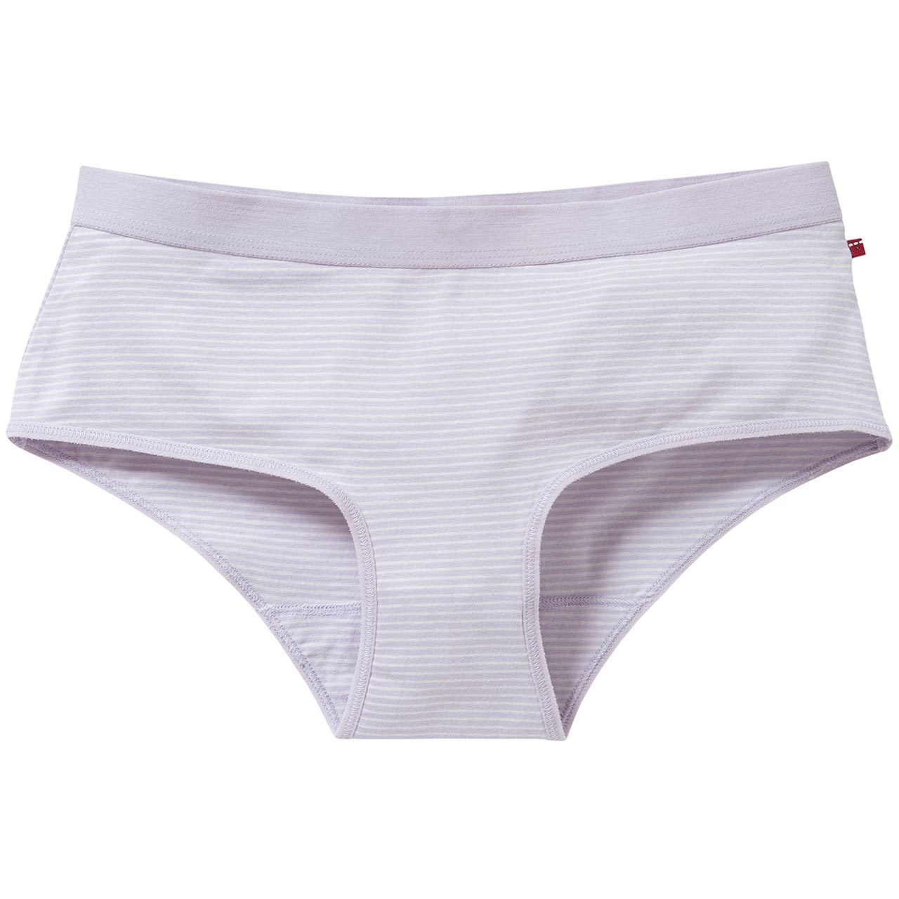 Doppelpack Damenpanty violett geblümt + gestreift