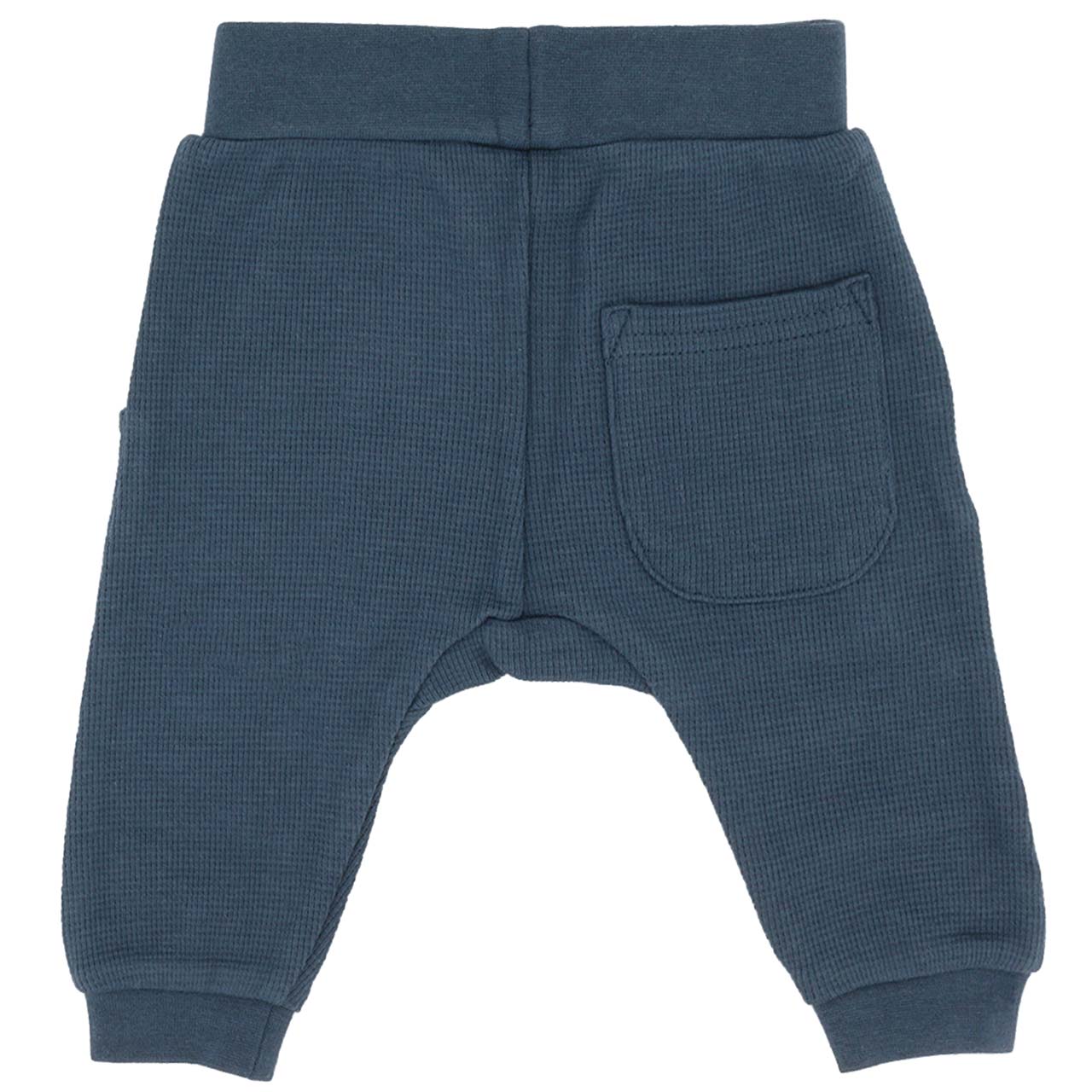 Babyhose Waffel Struktur navy