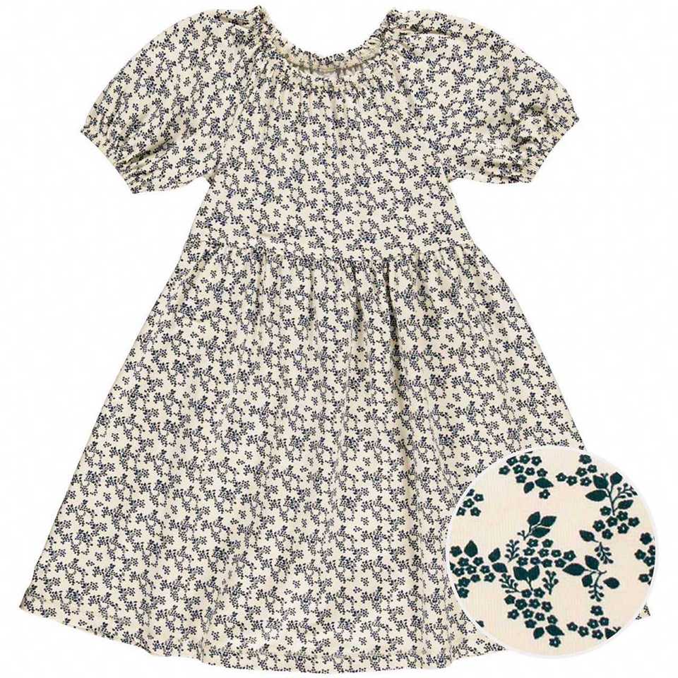 Luftiges Kleid Puffärmelchen creme