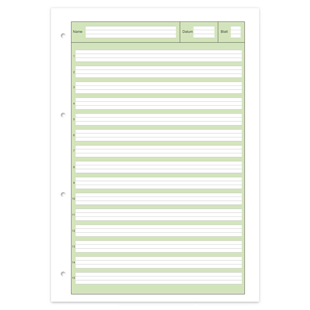 Arbeitsblätterblock liniert 2. Klasse – Lineatur 2, DIN A4