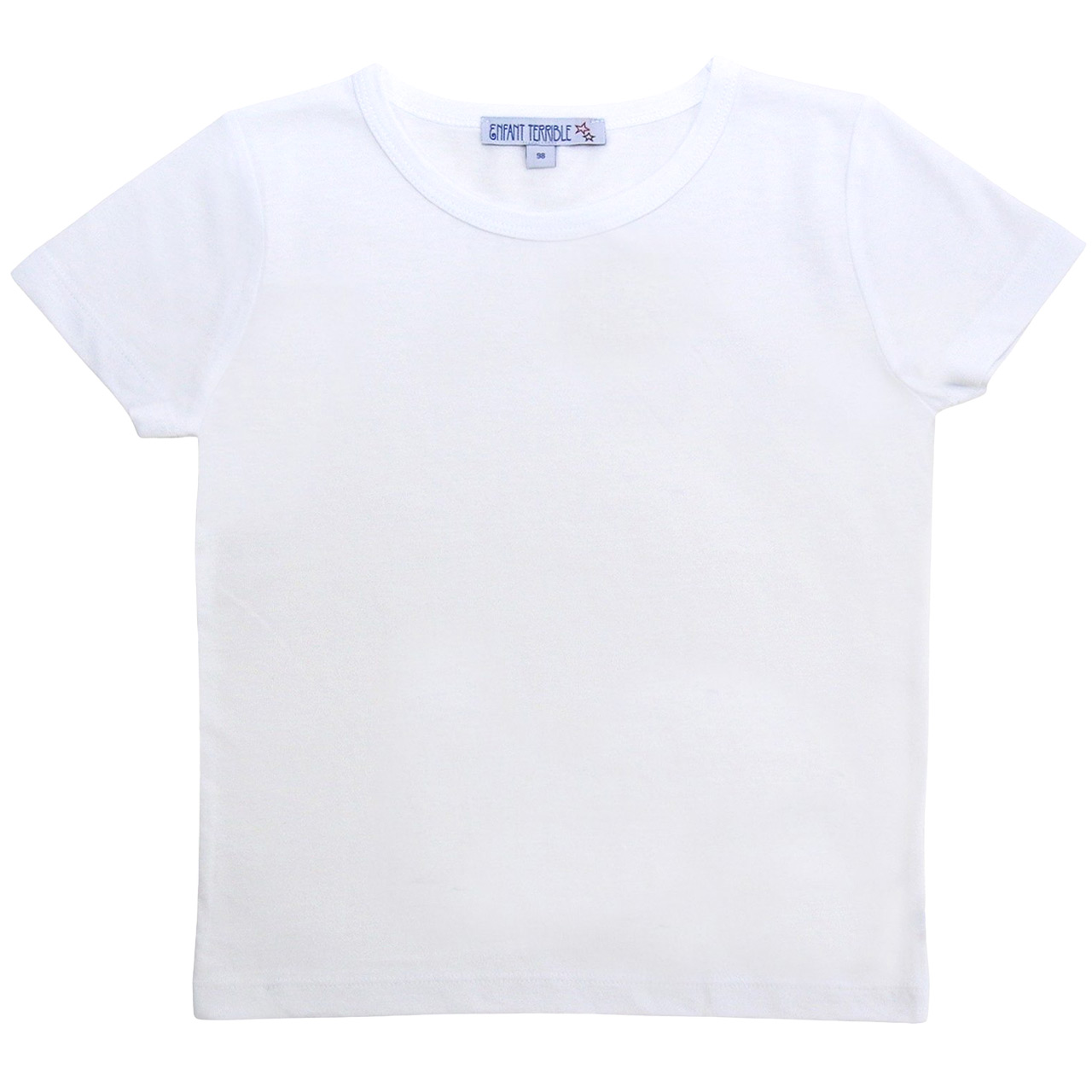 Shirt kurzarm uni Basic weiß