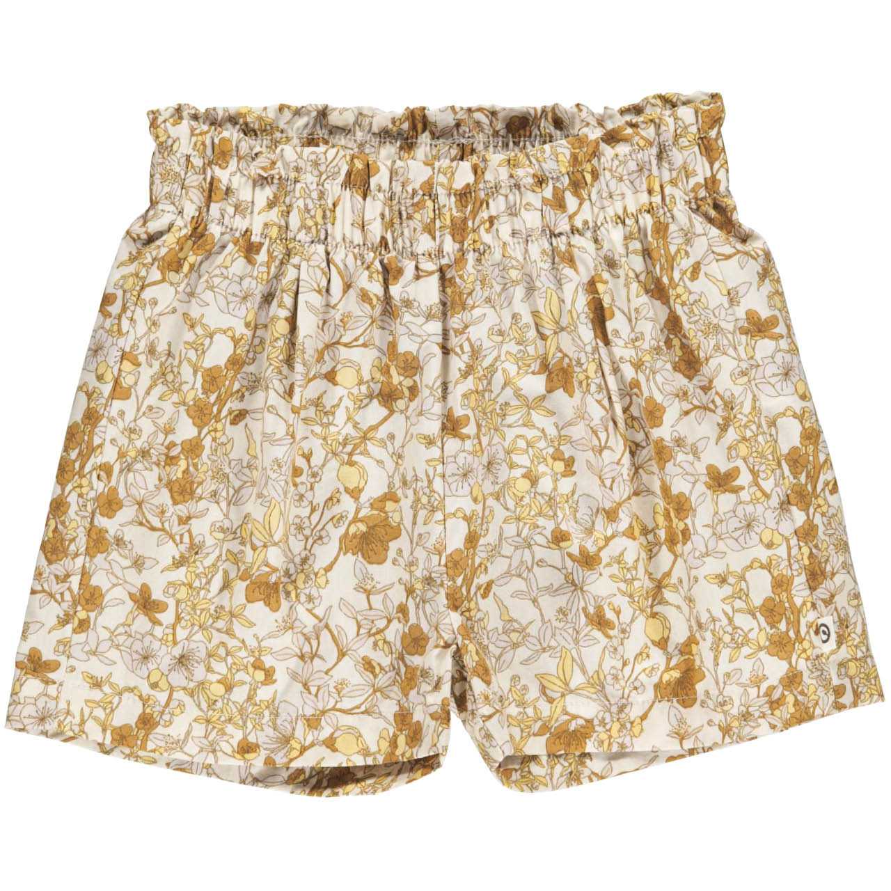 Leichte Poplin Shorts Blümchen cremeweiß