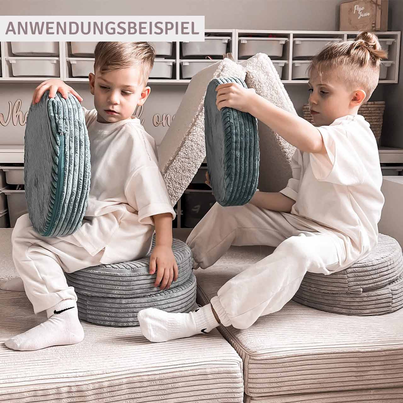 Funzy Button Spielkissen Arktis Blau
