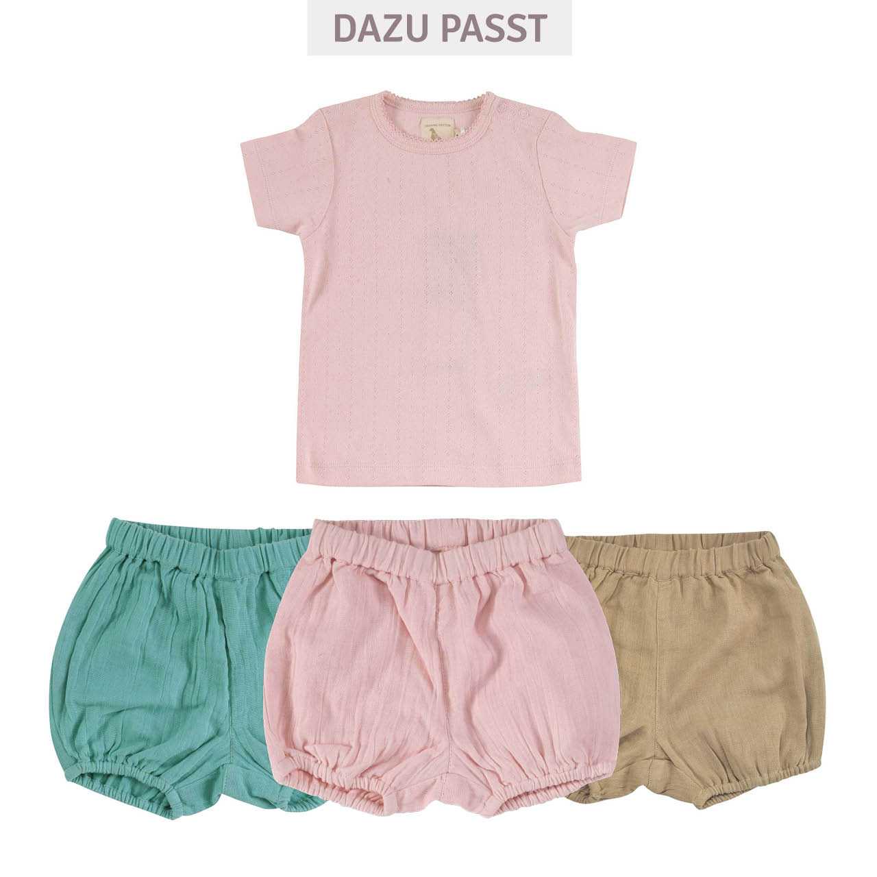 Luftige, lockere Musselin Shorts haselnuss-braun