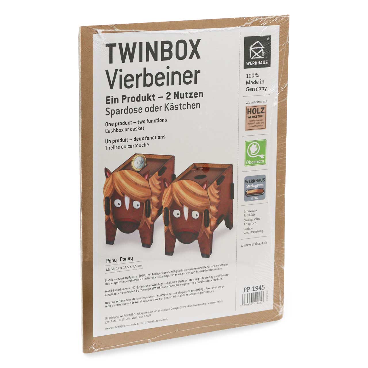 Spardose und Sammelbox – 2in1 Twinbox Pony