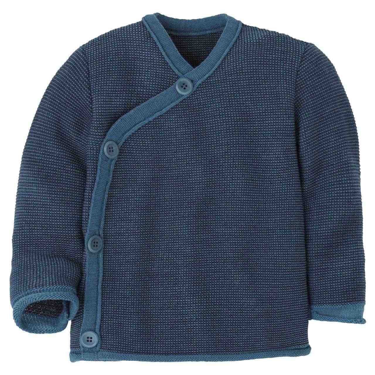 Wickeljacke Baby taubenblau-indigo