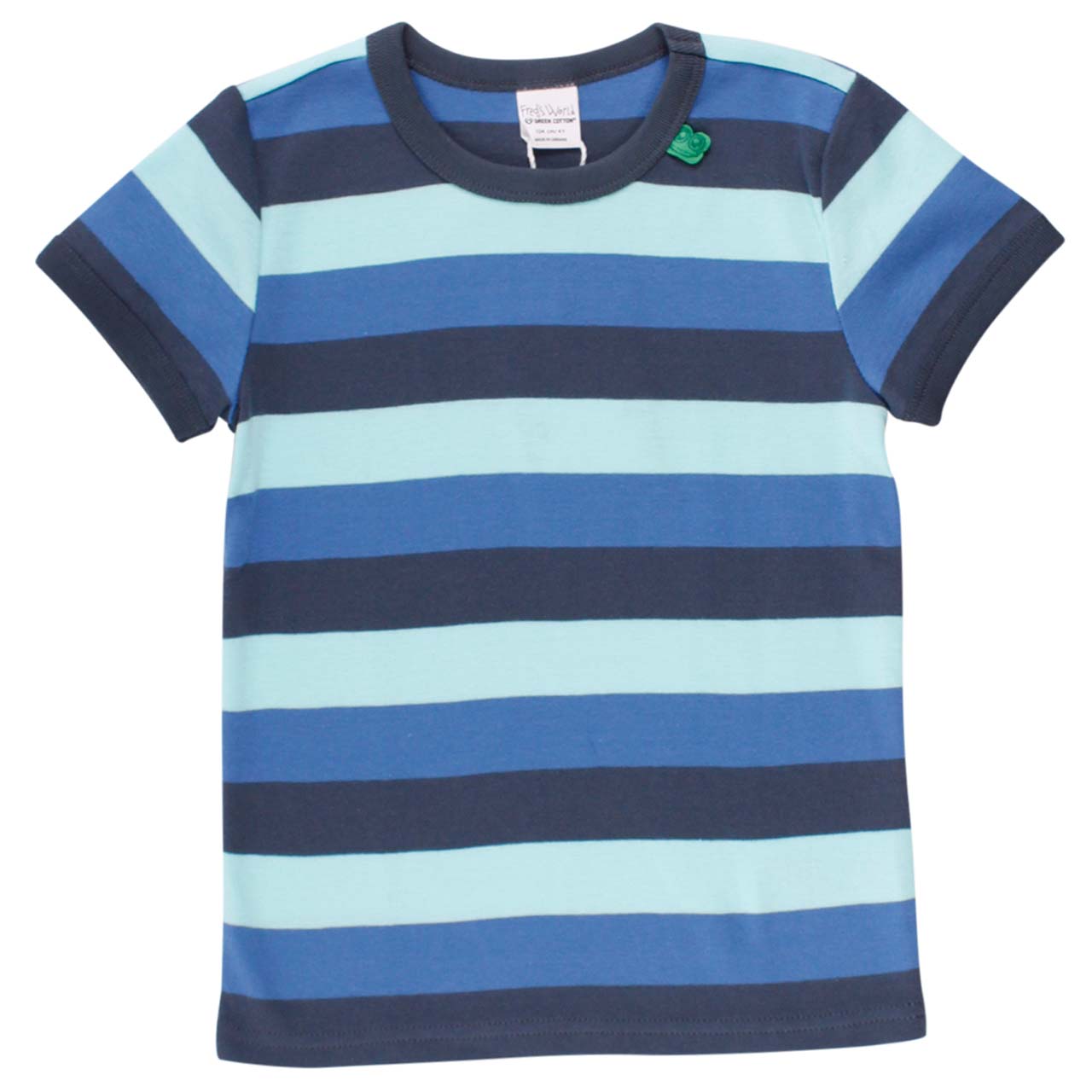 griffiges T-Shirt Block-Streifen blau
