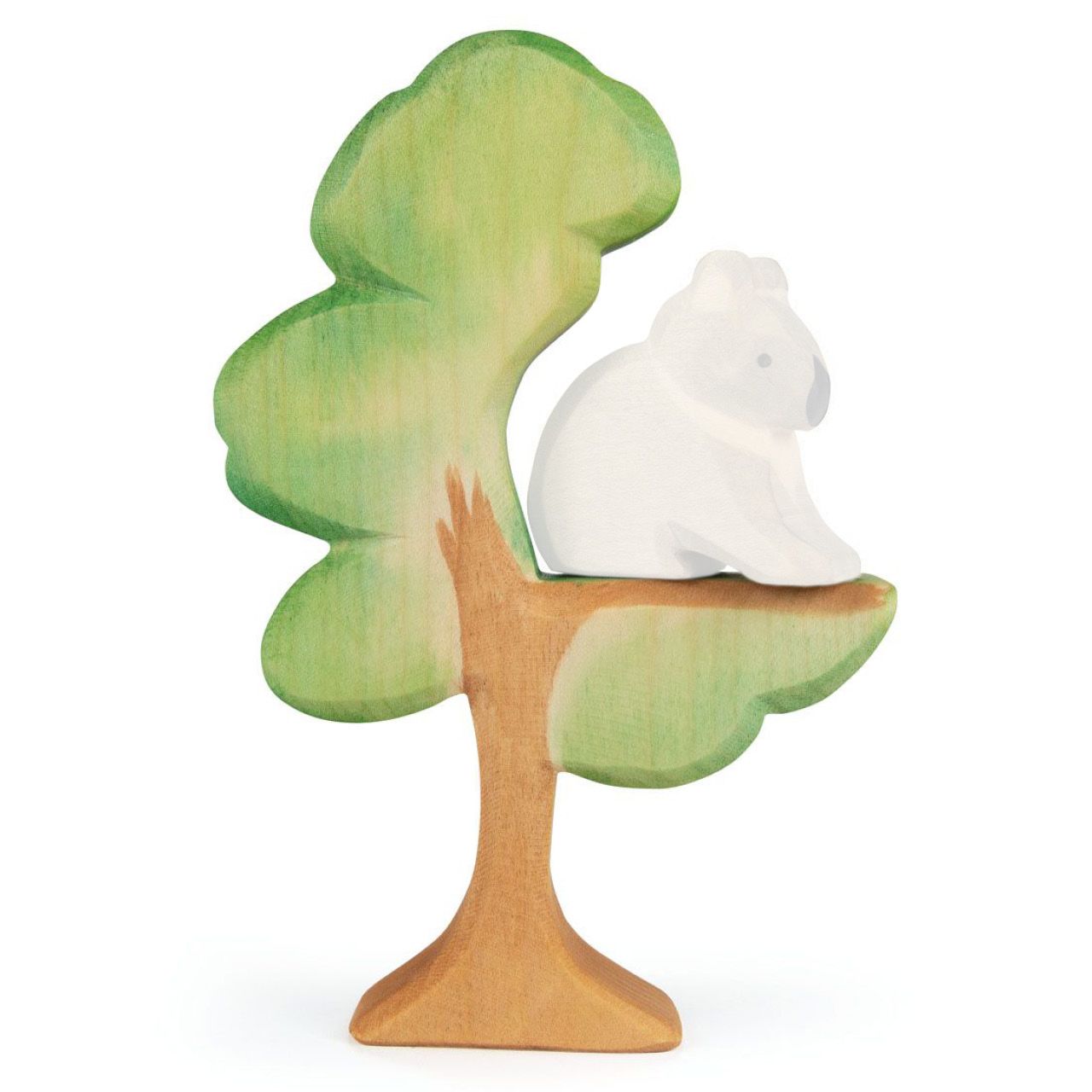Eukalyptusbaum Holzfigur 17 cm hoch