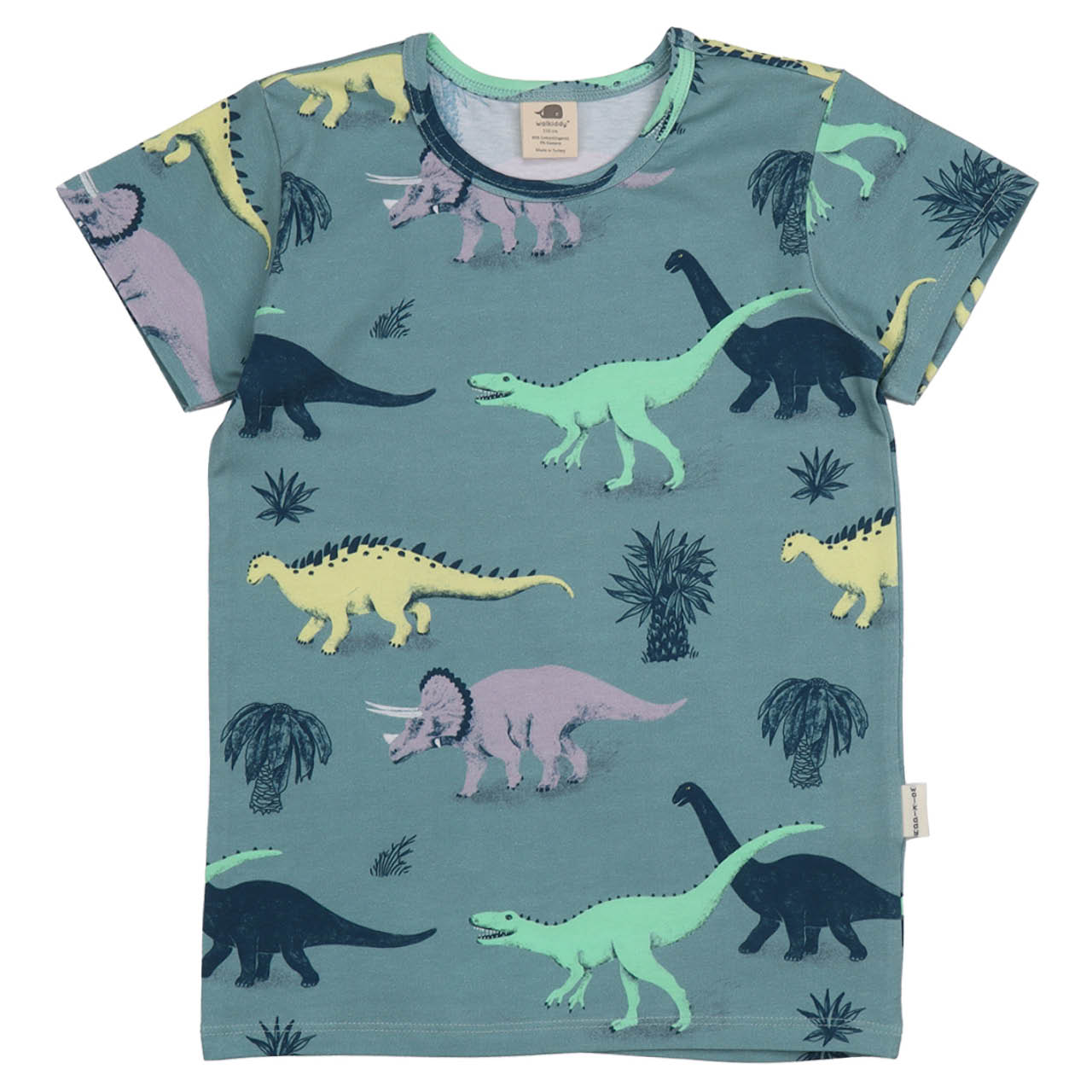 Shirt kurzarm Dinosaurier blau