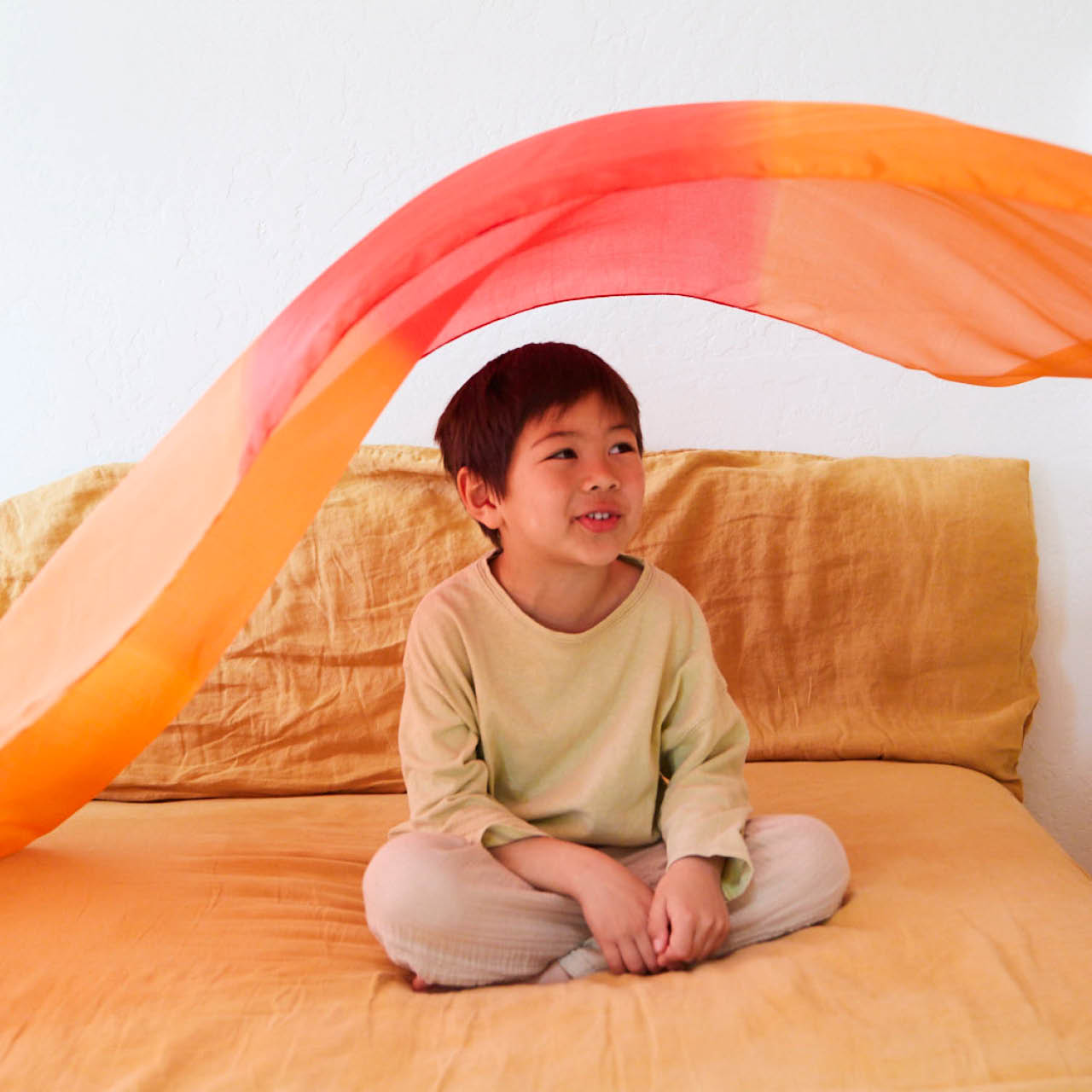 Großes Spieltuch Seide Wüste 178 x 89 cm