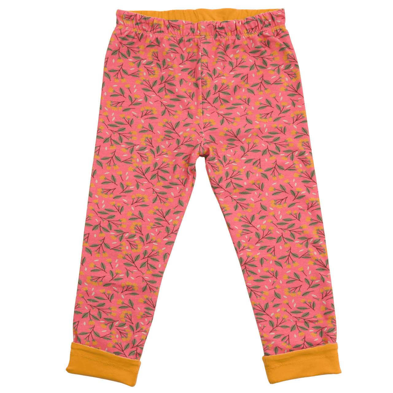 Wende Leggings Miniblümchen pink-curry