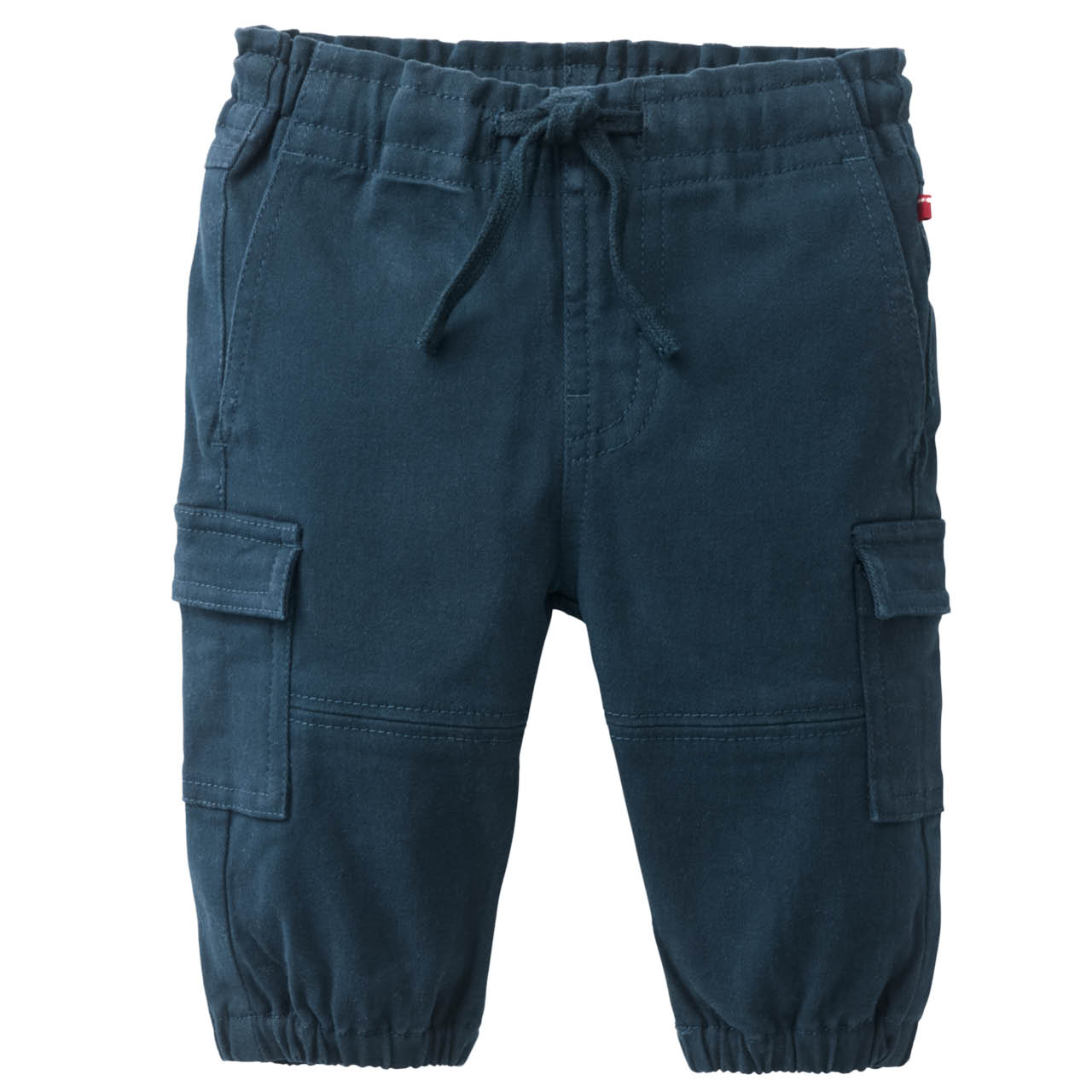 Lässige Twill Cargohose dunkelblau