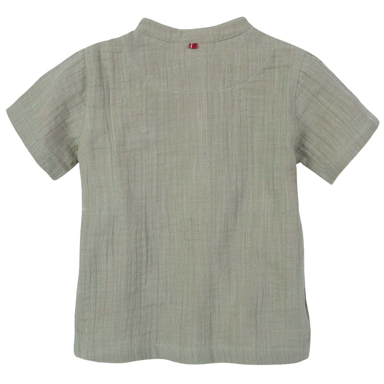 Leichtes Musselin Shirt kurzarm khaki