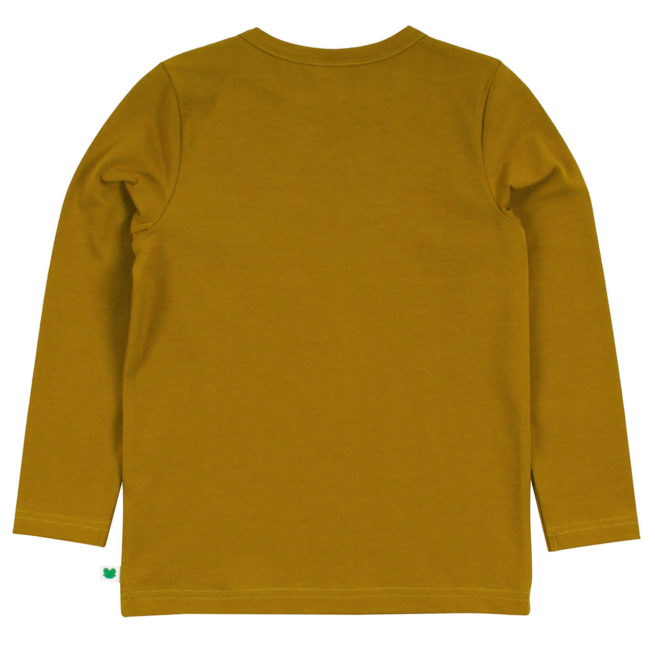 Dehnbares Basic Langarmshirt in safran