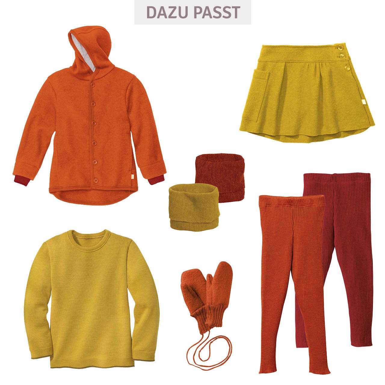 Walkjacke mit Knopfleiste in orange