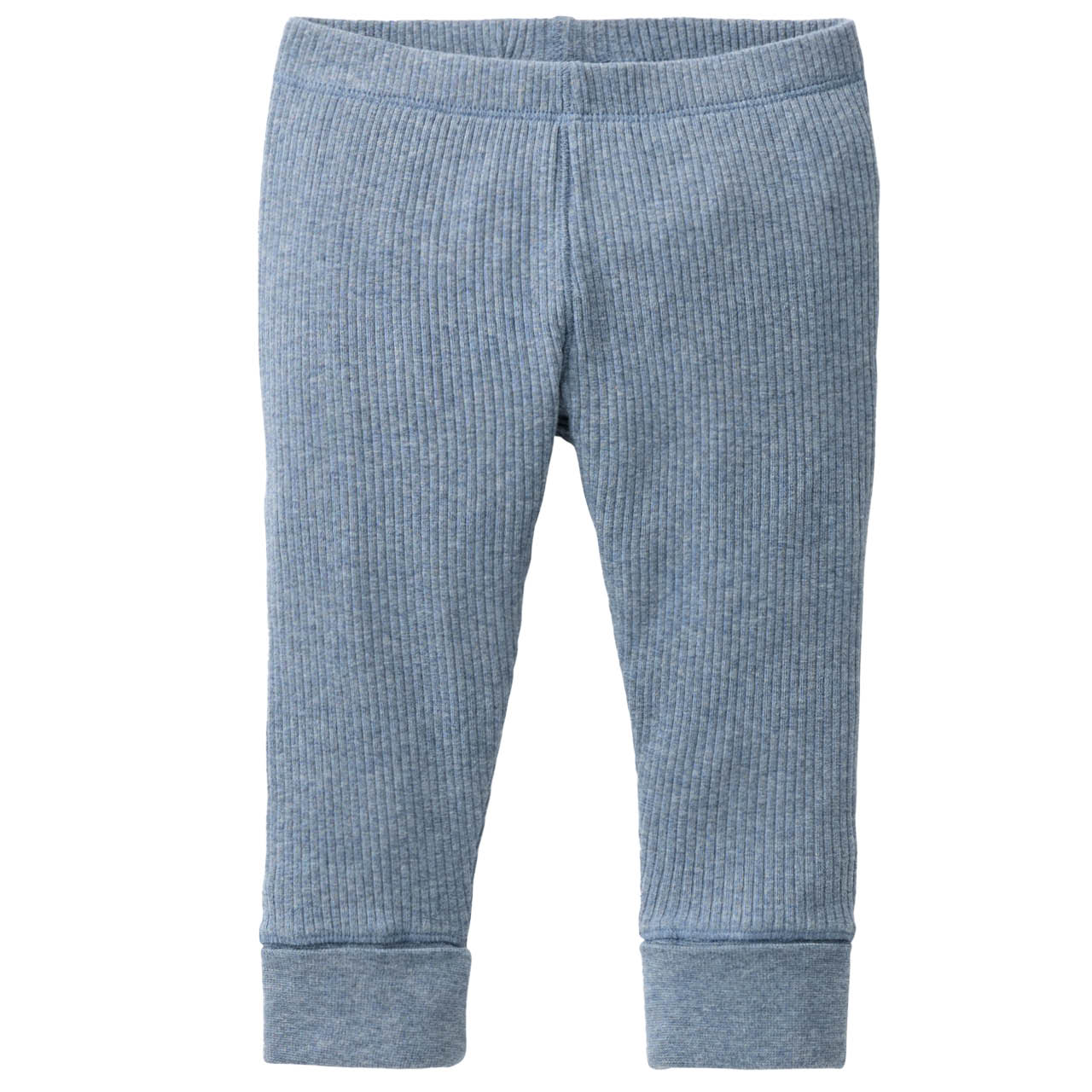 Edle Ripp Leggings rauchblau melange Edle Ripp Leggings rauchblau melange