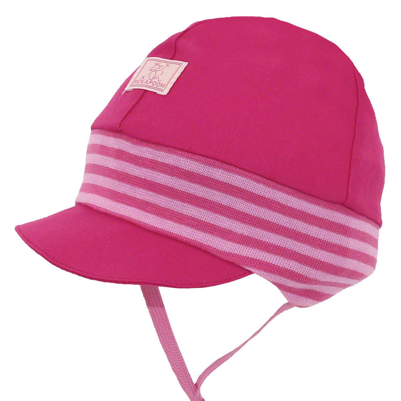 Babymütze mit softem Ohrenschutz Nils UV 80 pink