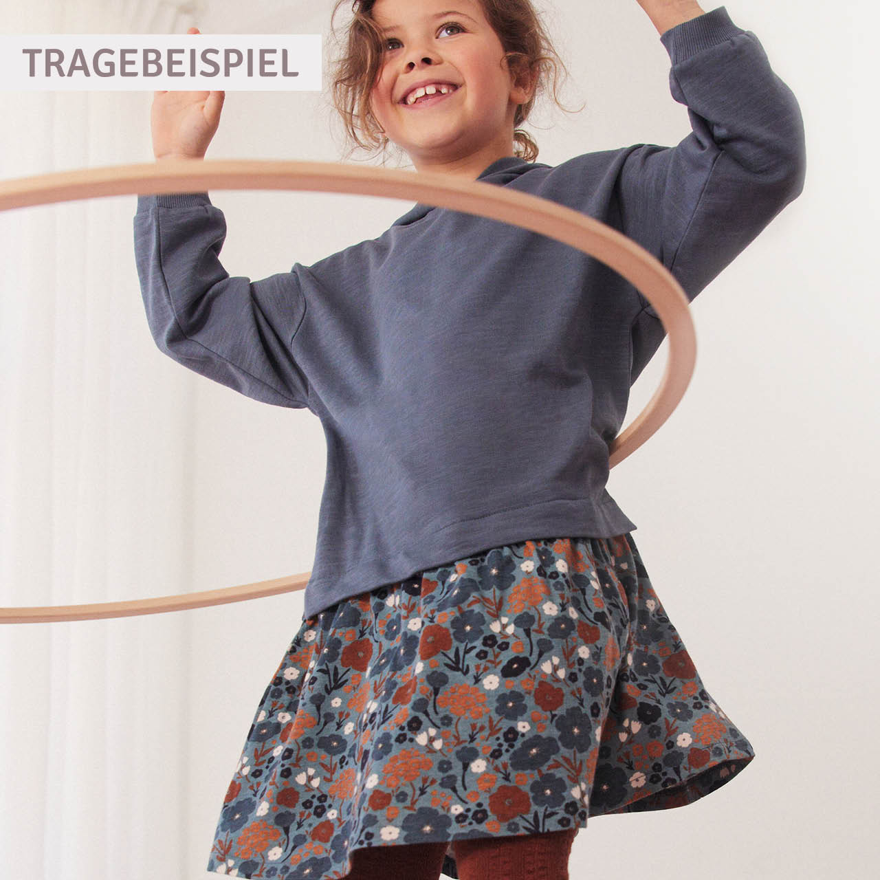Kapuzen Sweatkleid dunkelblau
