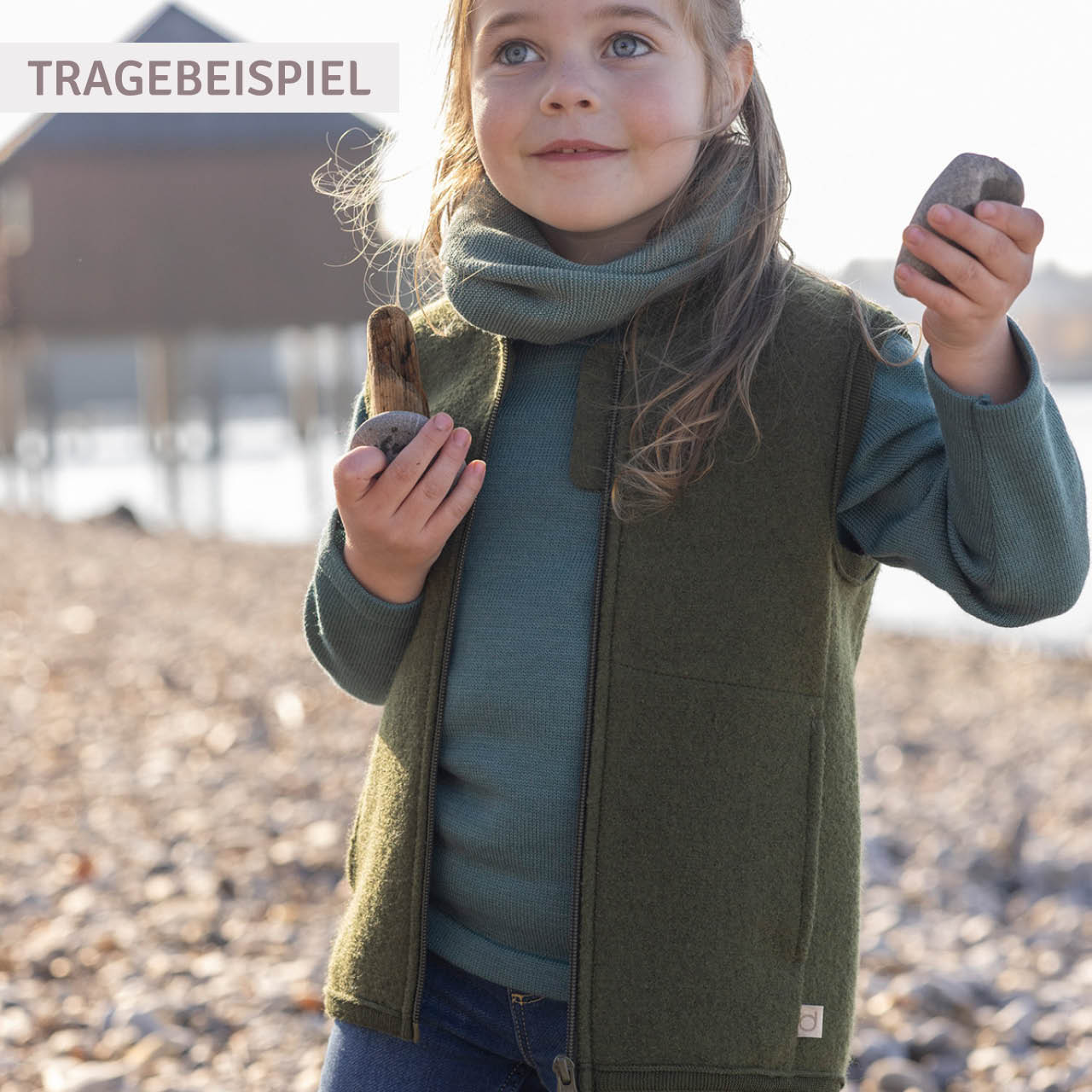 Walk-Weste Zipper aubergine
