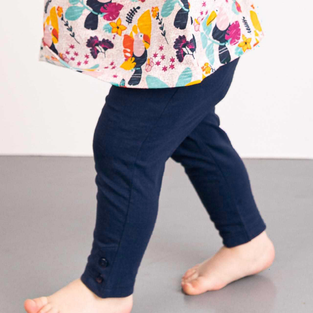 Leichte 3/4 Leggings in marine