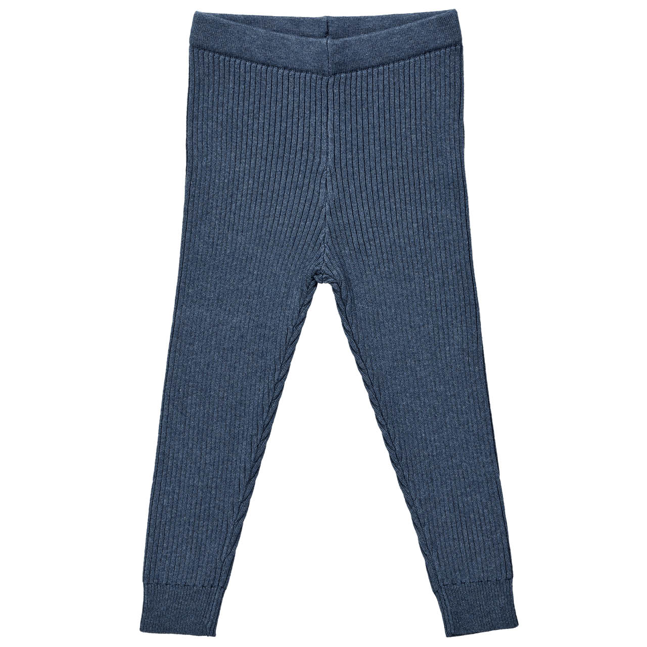 Warme Strickleggings Kinder dunkelblau