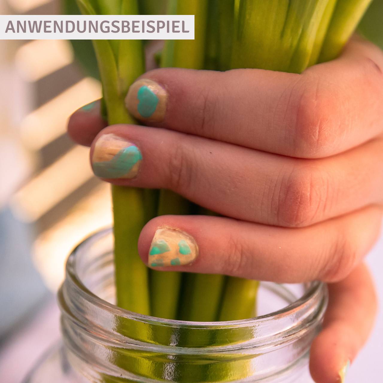 Kinder Nagellack auf Wasserbasis Pfirsich