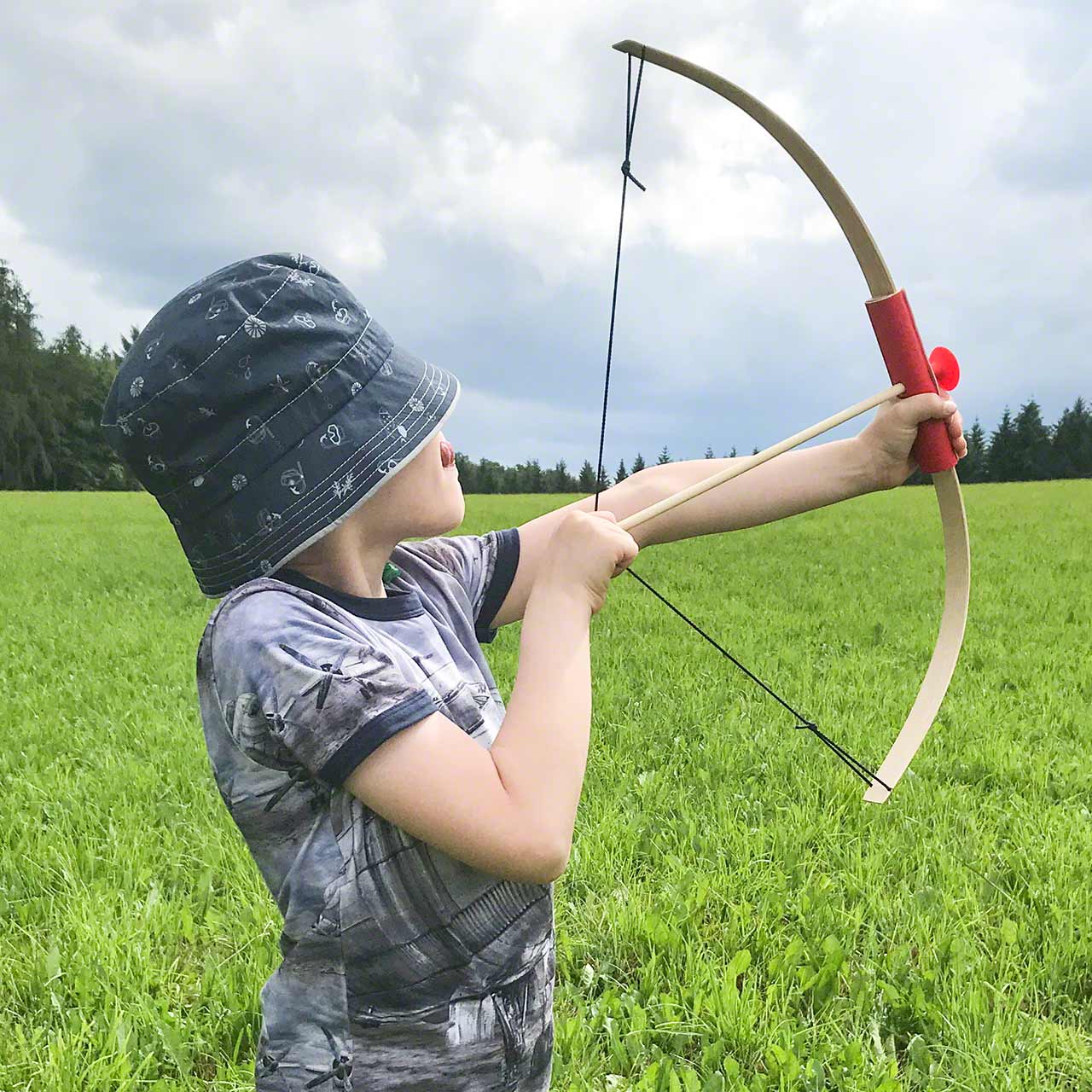 Sicherheitspfeil rot 34 cm für Minibogen