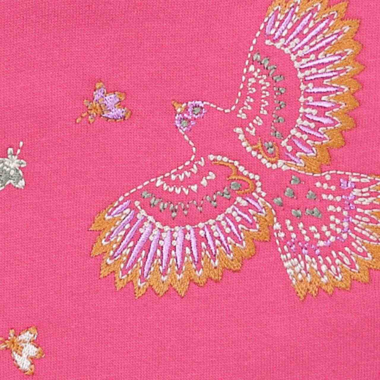 Kapuzenpullover Vogel-Design pink