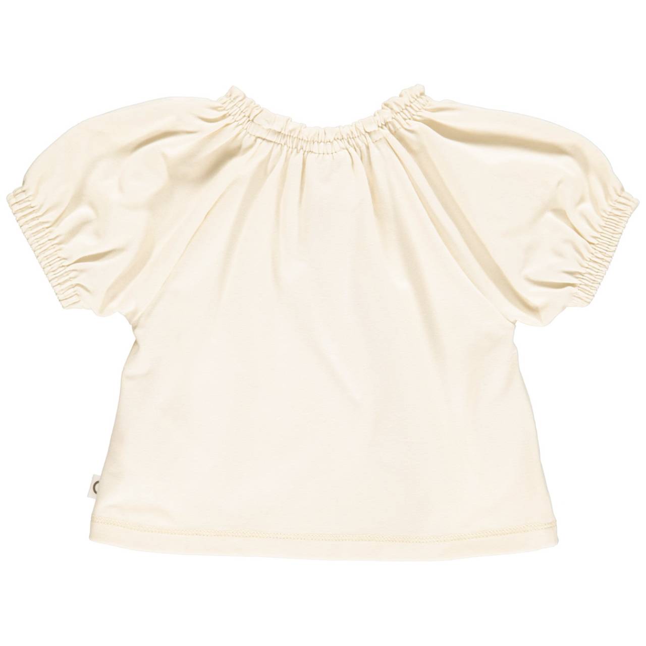 Baby T-Shirt Puffärmelchen komplett elastisch cremeweiß