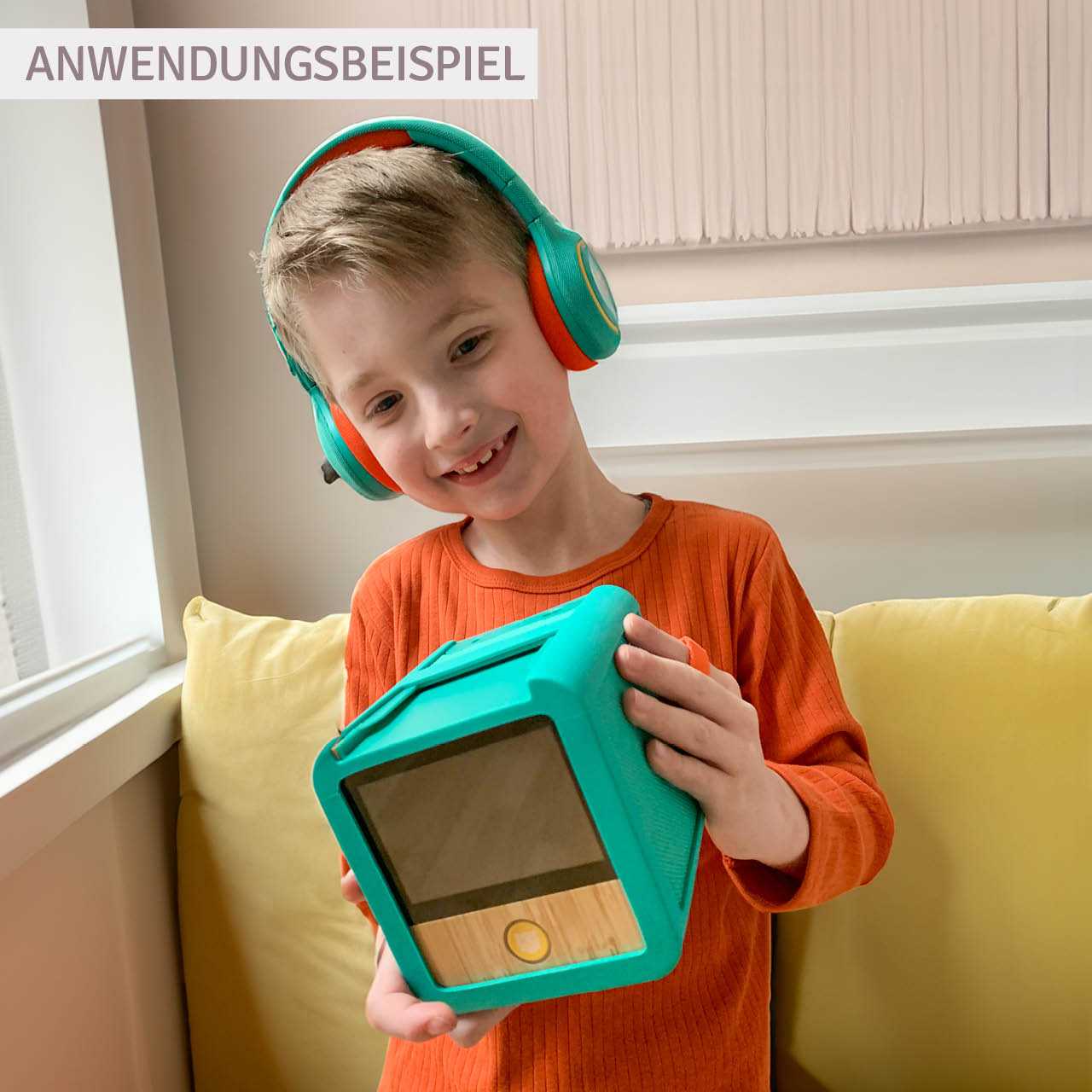 Tigerbox – graue Hörbox für Kinder