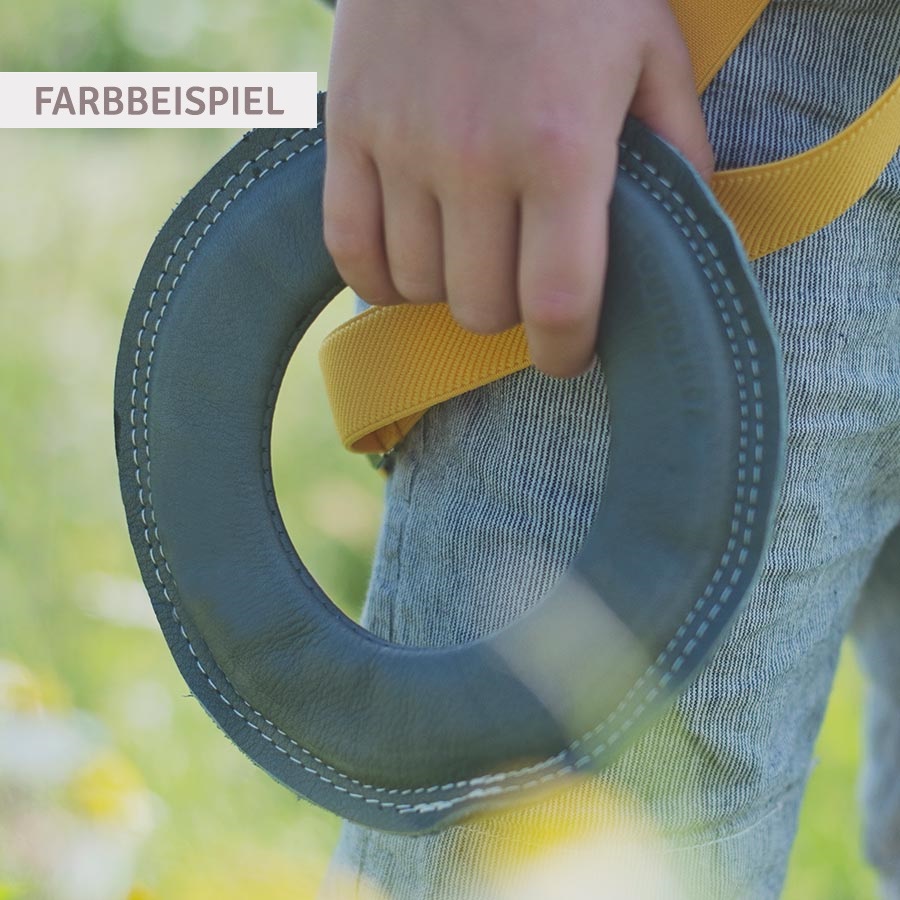 Kleiner super weicher Wurfring LOOP Frisbee gelb-honey