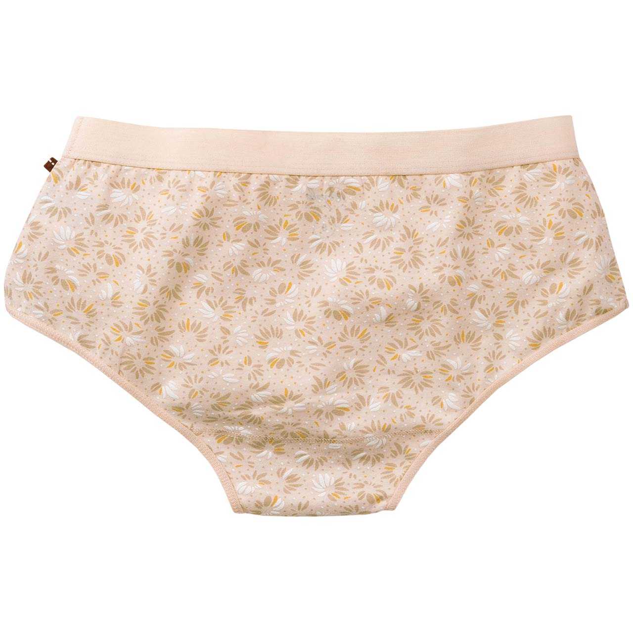 Doppelpack Damenpanty Blüten hellbeige