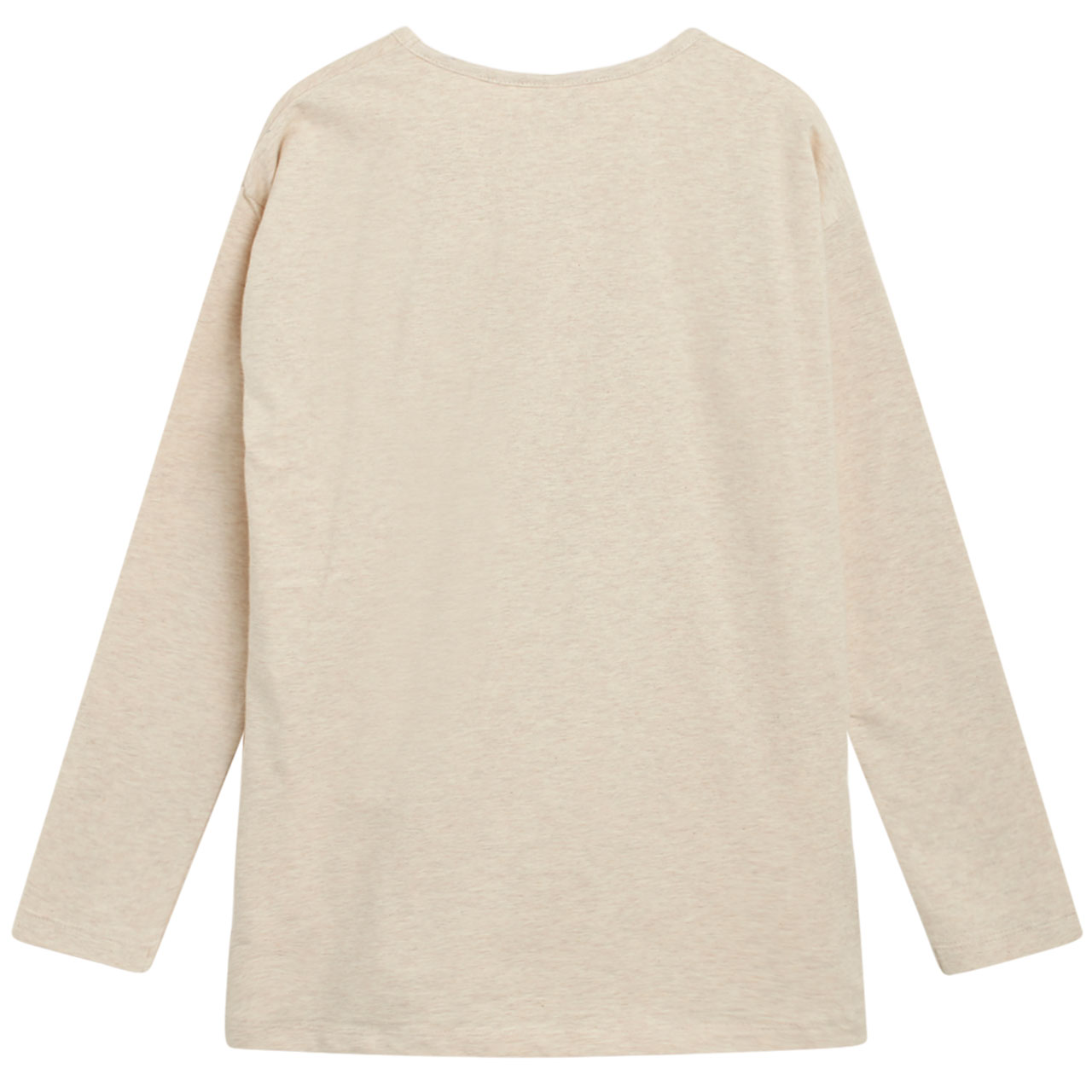 Langarmshirt beige "Never Mind"