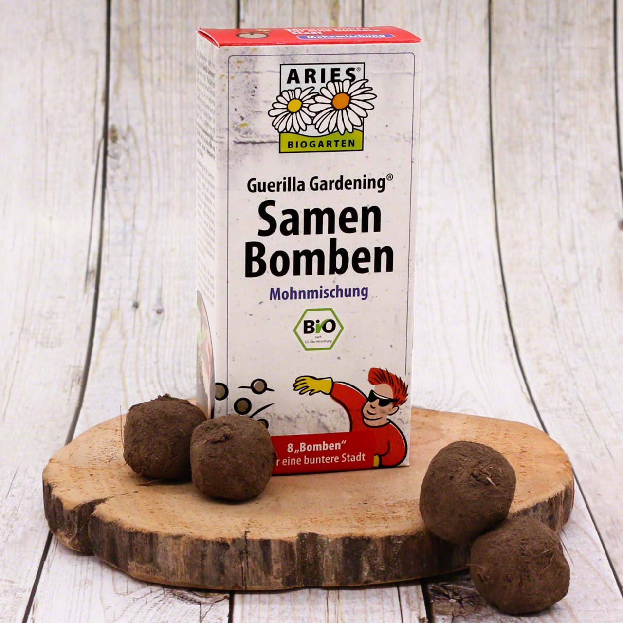 Samenbomben Set 8 Stück – Mohnblumen