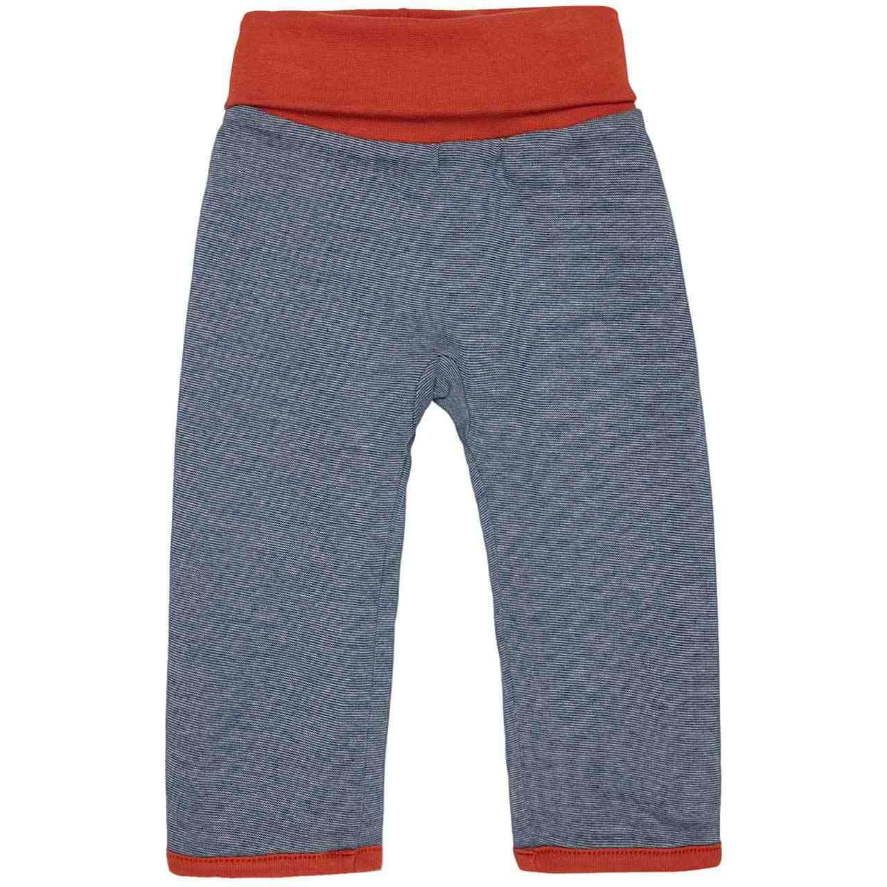 Dehnbare Strick Wendehose marine